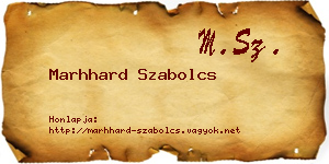 Marhhard Szabolcs névjegykártya